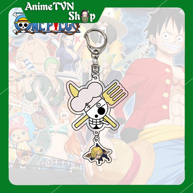 Móc khoá Mica anime One Piece - Đảo hải tặc (Loại 3) - Nhựa Cứng Acrylic In 2 mặt sắc nét ( ảnh thật )