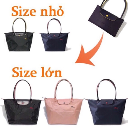Túi xách đeo chéo nữ công sở đẹp  Túi đeo thời trang cao cấp Longchamp kiểu dáng basic, đeo vai đeo chéo 3 kích thước