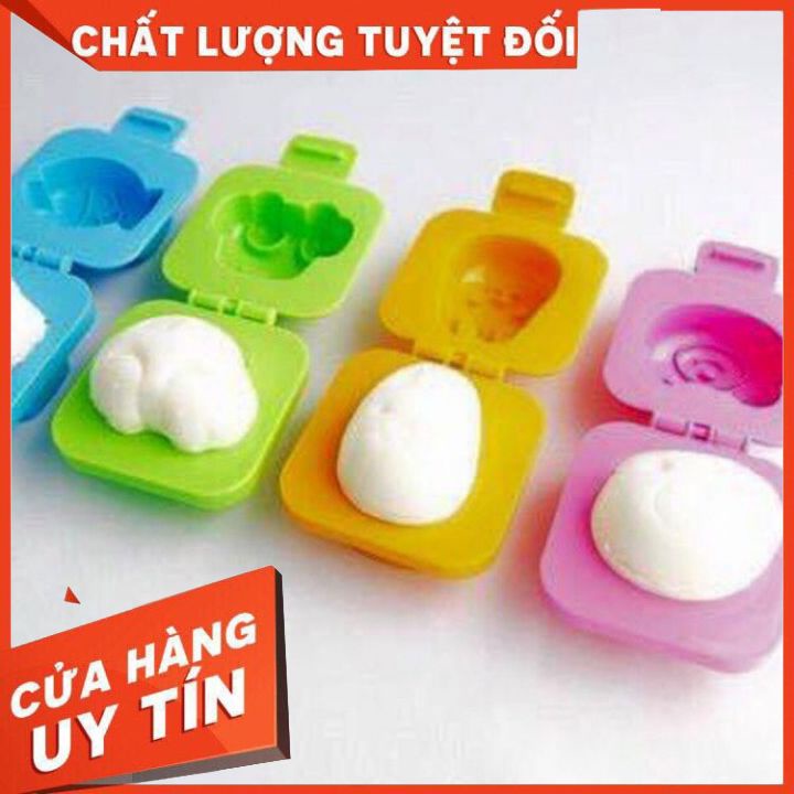 Khuôn cơm tạo hình, ép bánh, trứng hình thú ngộ nghĩnh, bắt mắt, giúp bé ăn nhiều hơn.