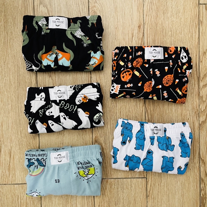 Combo 5 Quần đùi nam TIDI HOUSE  - Mặc ở nhà, mặc ngủ, chất liệu thun cotton co giãn - GIAO MẪU NGẪU NHIÊN