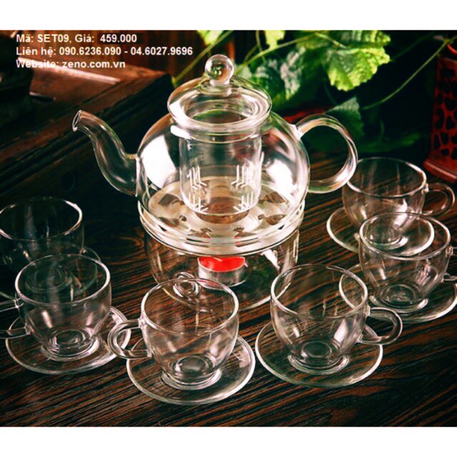Bộ ấm trà thuỷ tinh