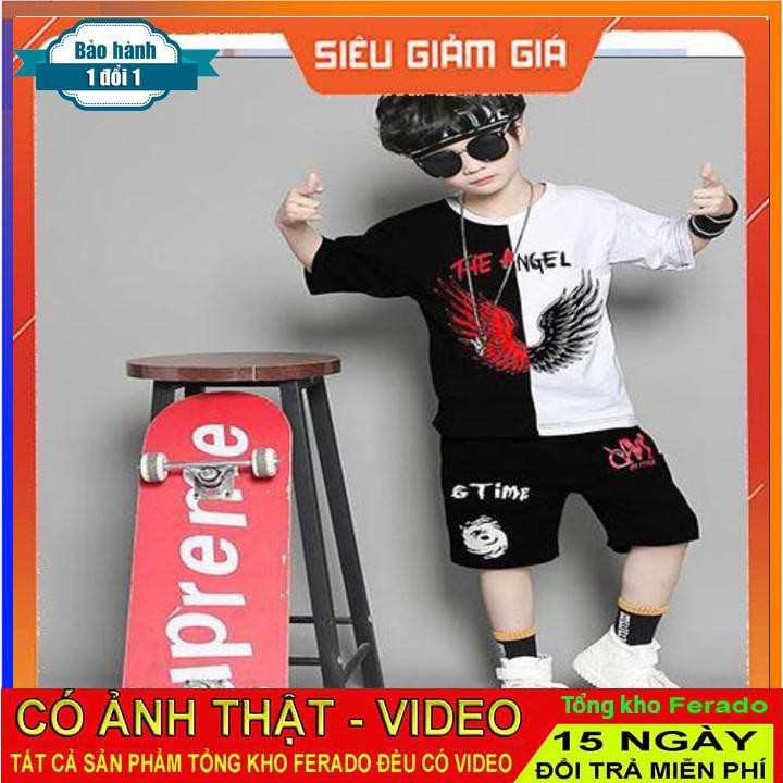 [ xả kho ] EB Set bộ quần áo mẫu cánh thiên thần dành cho bé trai 1-5 tuổi. Thiết kế đẹp, màu sắc tinh tế