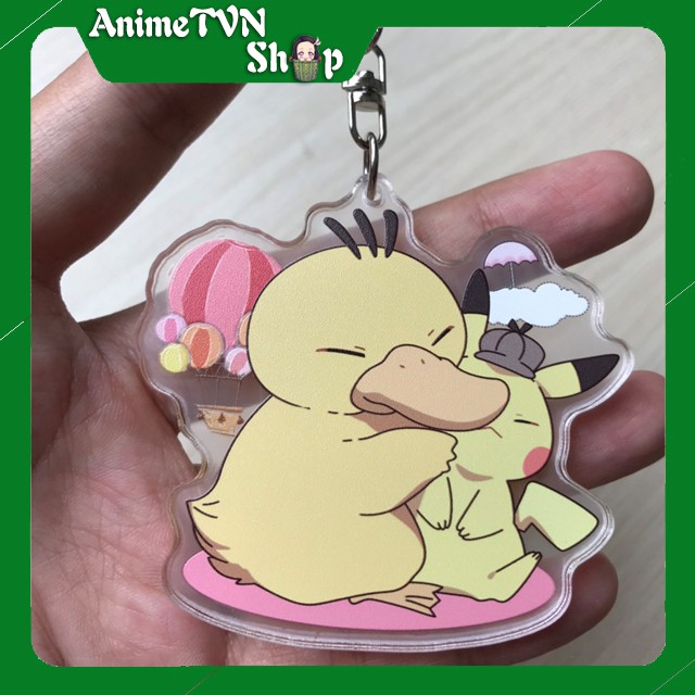 Móc khoá Mica anime Pokemon (Bửu bối thần kì) - Nhựa Cứng Acrylic In 2 mặt sắc nét ( ảnh thật )