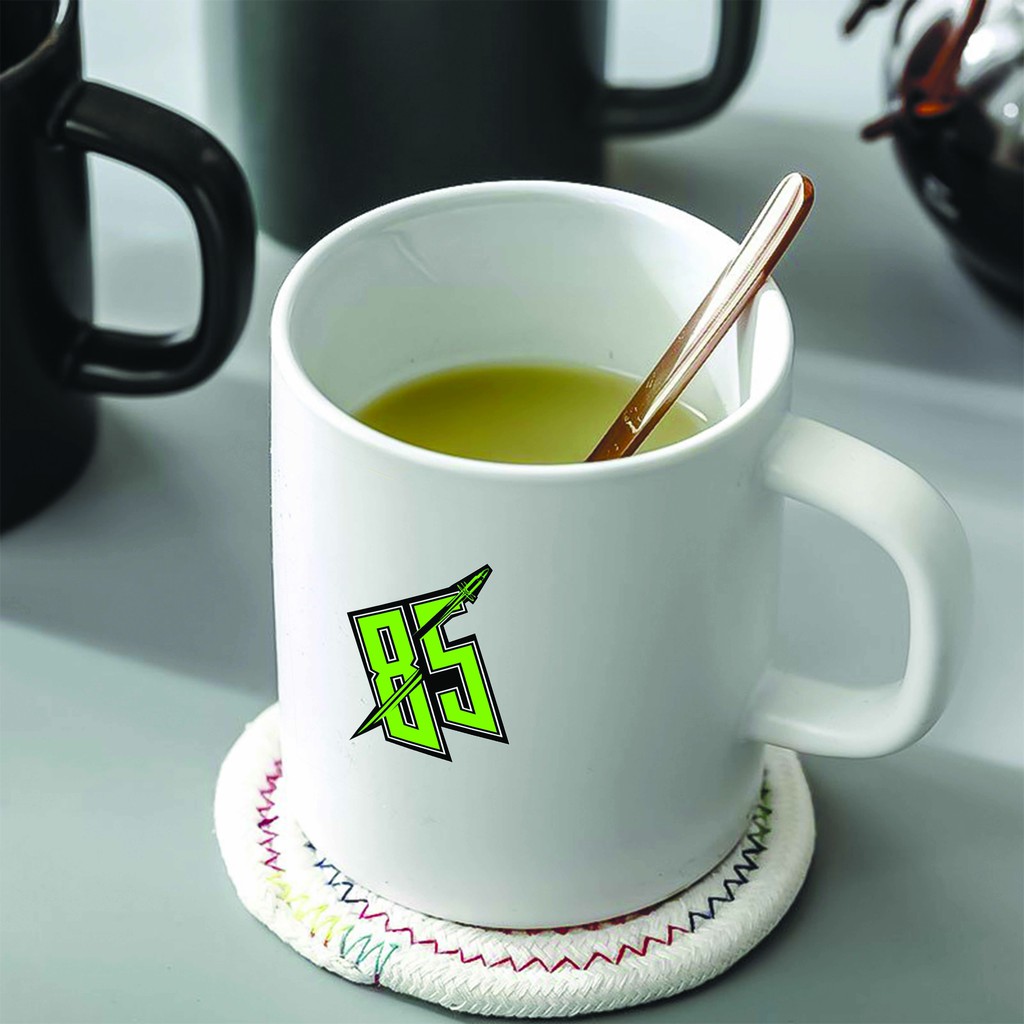 Ly cốc sứ in hình Logo Vương Nhất Bác 85 tiện lợi