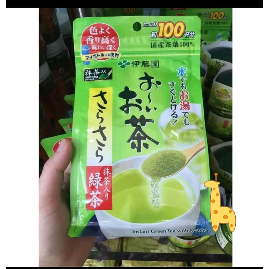 Bột Matcha Trà Xanh Nguyên Chất Itoen Nội Địa Nhật Bản Dùng Pha Chế Thức Uống Làm Bánh Đắp Mặt Nạ