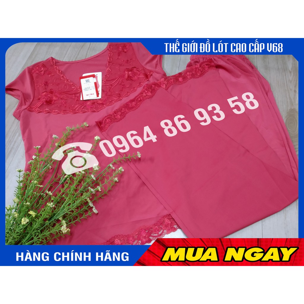 Bộ quần áo nữ mặc nhà, cộc tay quần dài thun lạnh Paltal 130620