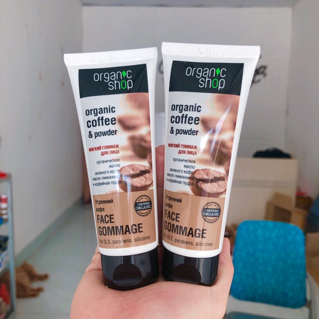 Tẩy da chết cafe organic