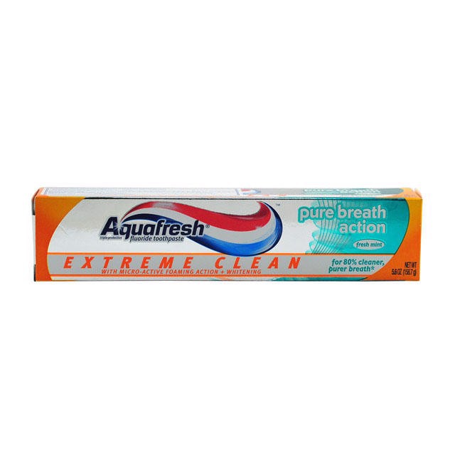 (Chính hãng USA) Kem đánh răng Aquafresh Extreme Clean Pure Breath Action 158.8g