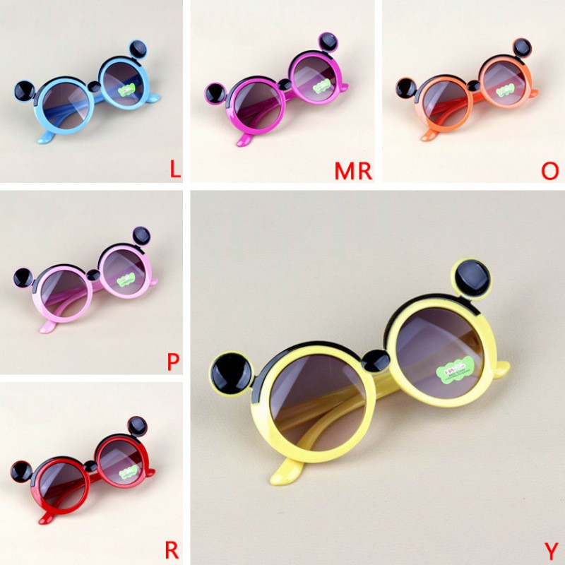 Kính Mát Thời Trang Hình Chuột Mickey Chống Tia Uv Cho Nữ