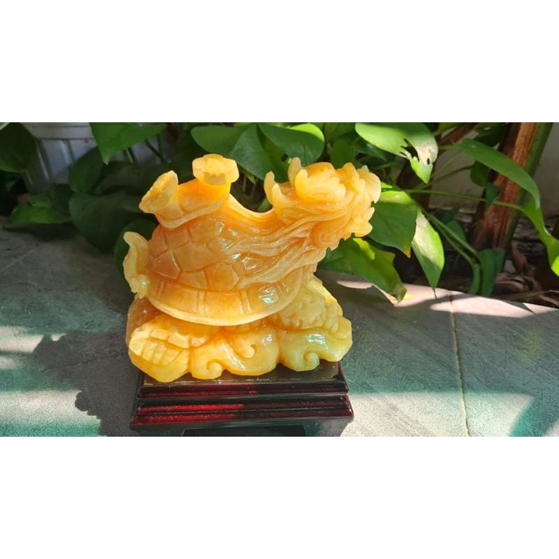 Long Quy đá Ngọc Hoàng Long nguyên khối 10cm, 12cm