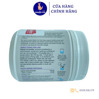[CHEMIST] Bột phát triển chiều cao Lysine Bioisland - Úc