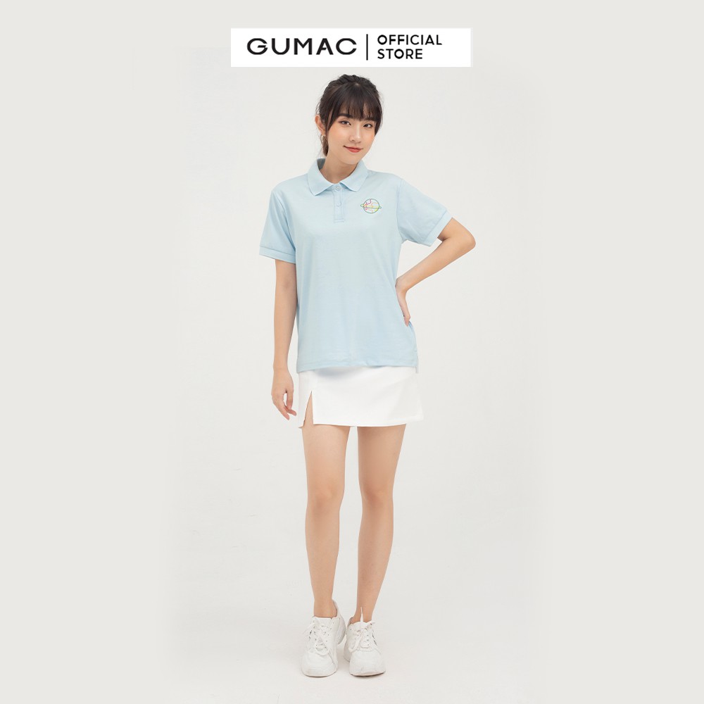 [Mã WABRGM11 giảm 10% đơn 250K] Áo polo nữ GUMAC thêu mẫu mới ATB851 | BigBuy360 - bigbuy360.vn