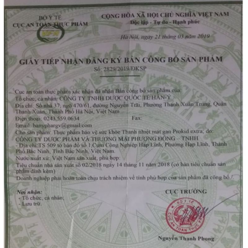 Hộp 20 ống bổ gan PROKID EXTRA - Hỗ trợ thanh nhiệt, giải độc, mát gan