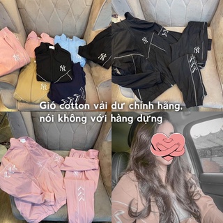 Bộ gió cotton nữ vải dư chính hãng