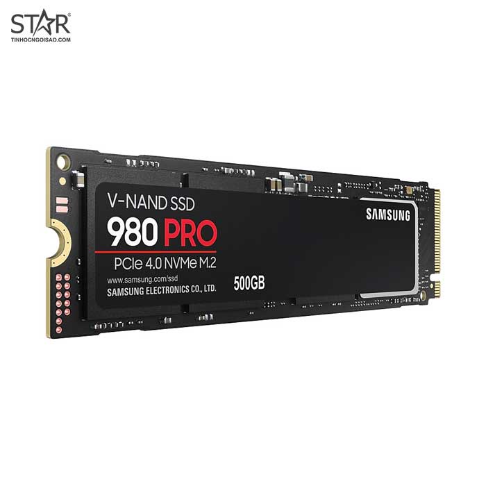 Ổ cứng SSD 500G Samsung 980 Pro NVMe PCIe Gen 4.0 x4 VNAND M.2 2280 (MZV8P500BW)