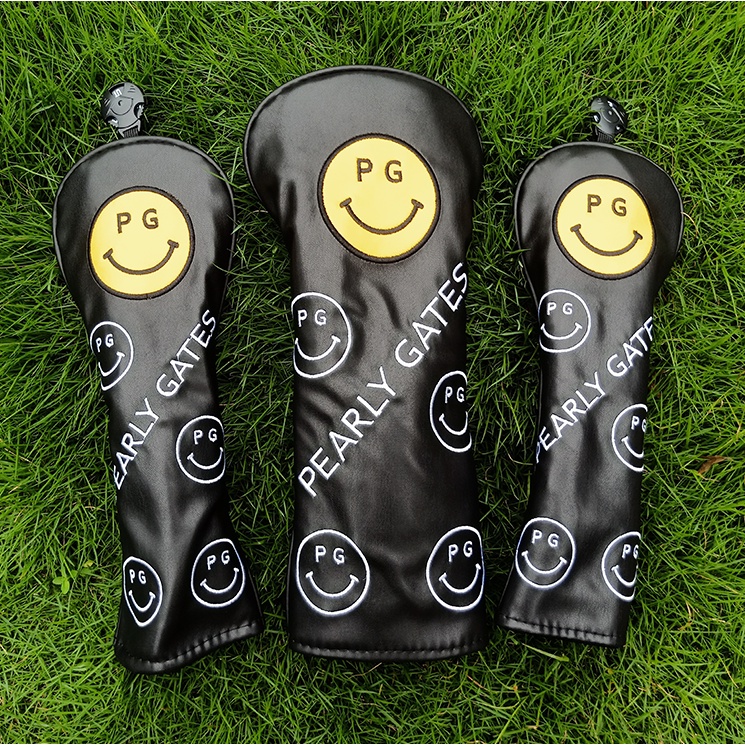 Vỏ bọc bảo vệ đầu gậy đánh Golf hình mặt cười dễ thương