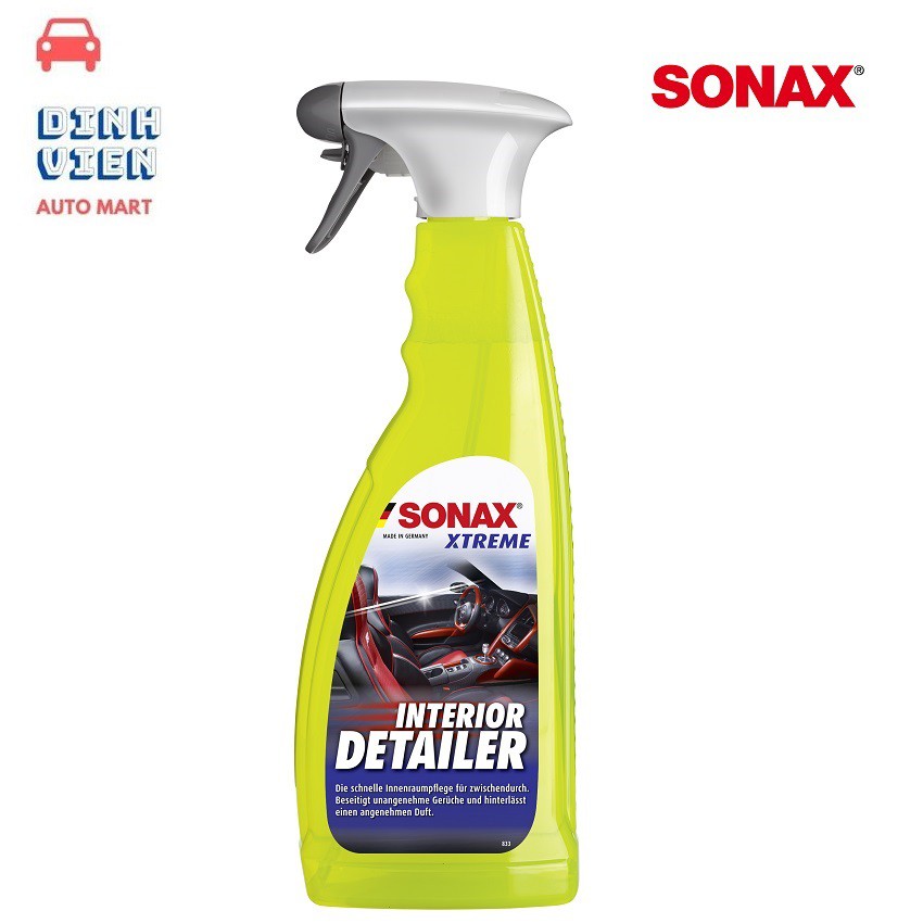 {Dung dịch vệ sinh nội thất ôtô }Sonax Xtreme Interior Detailer (750ml) 220400 loại bỏ mùi khó chịu , lưu lại hương thơm