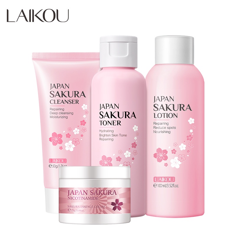 Set 4 Mỹ Phẩm Dưỡng Ẩm Làm Sáng Da LAIKOU