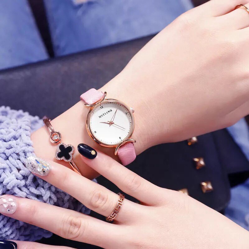 [CỰC ĐẸP] ĐỒNG HỒ NỮ MSTIANQ DÂY DA PHONG CÁCH HÀN QUỐC (NHIỀU MÀU) | BigBuy360 - bigbuy360.vn