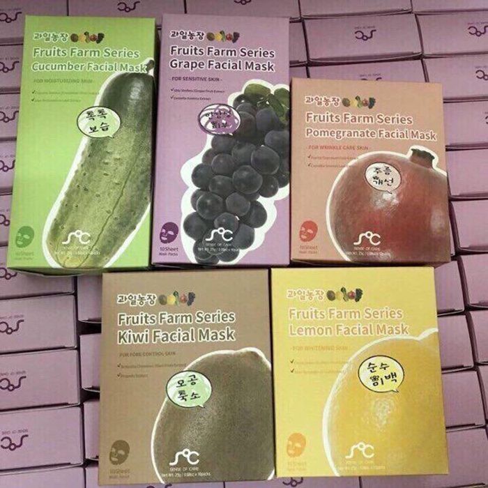 [Chính hãng] Bán lẻ Miếng Mặt Nạ Dưỡng Da Rainbow Fruits Farm Facial Mask