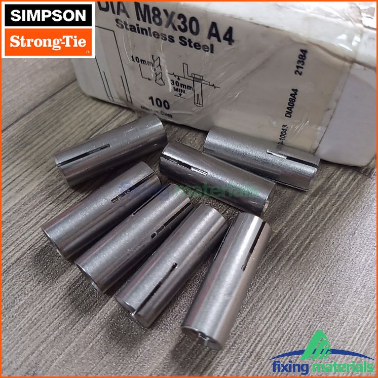 Tắc kê đạn hãng SIMPSON (Mỹ) các size M6-8-10-16-20, mạ kẽm và inox, Hàng tồn kho thanh lý