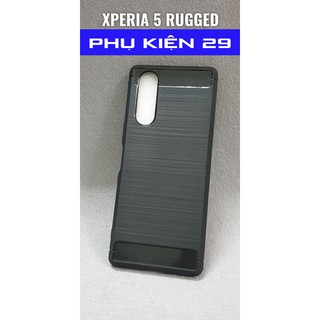 [Sony Xperia 5] Ốp lưng silicon chống sốc RUGGED