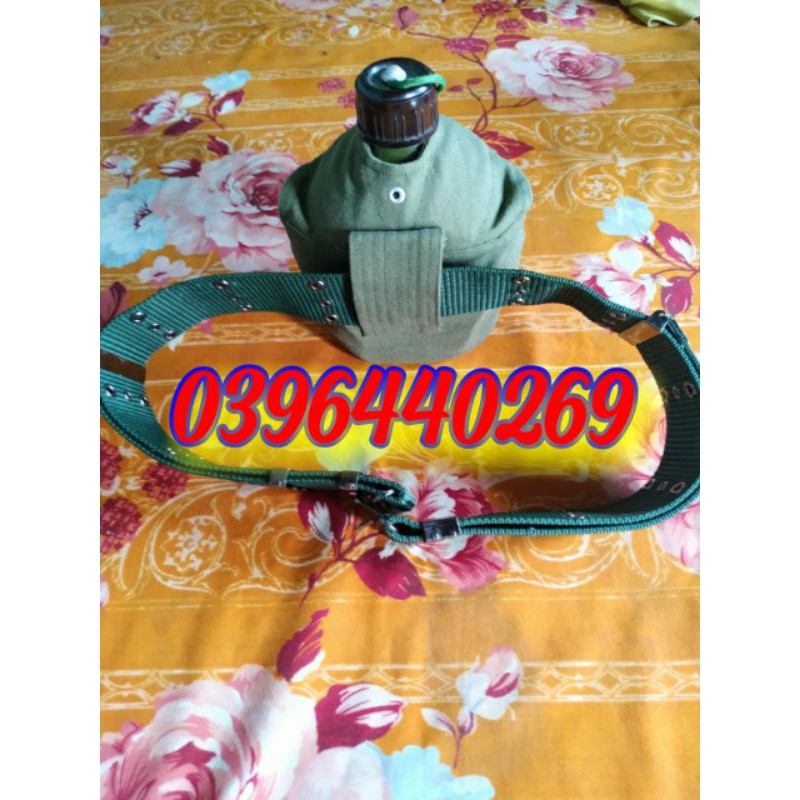 Bi Tông (bình dông nhôm)+ Ca Nhôm + Dây đeo