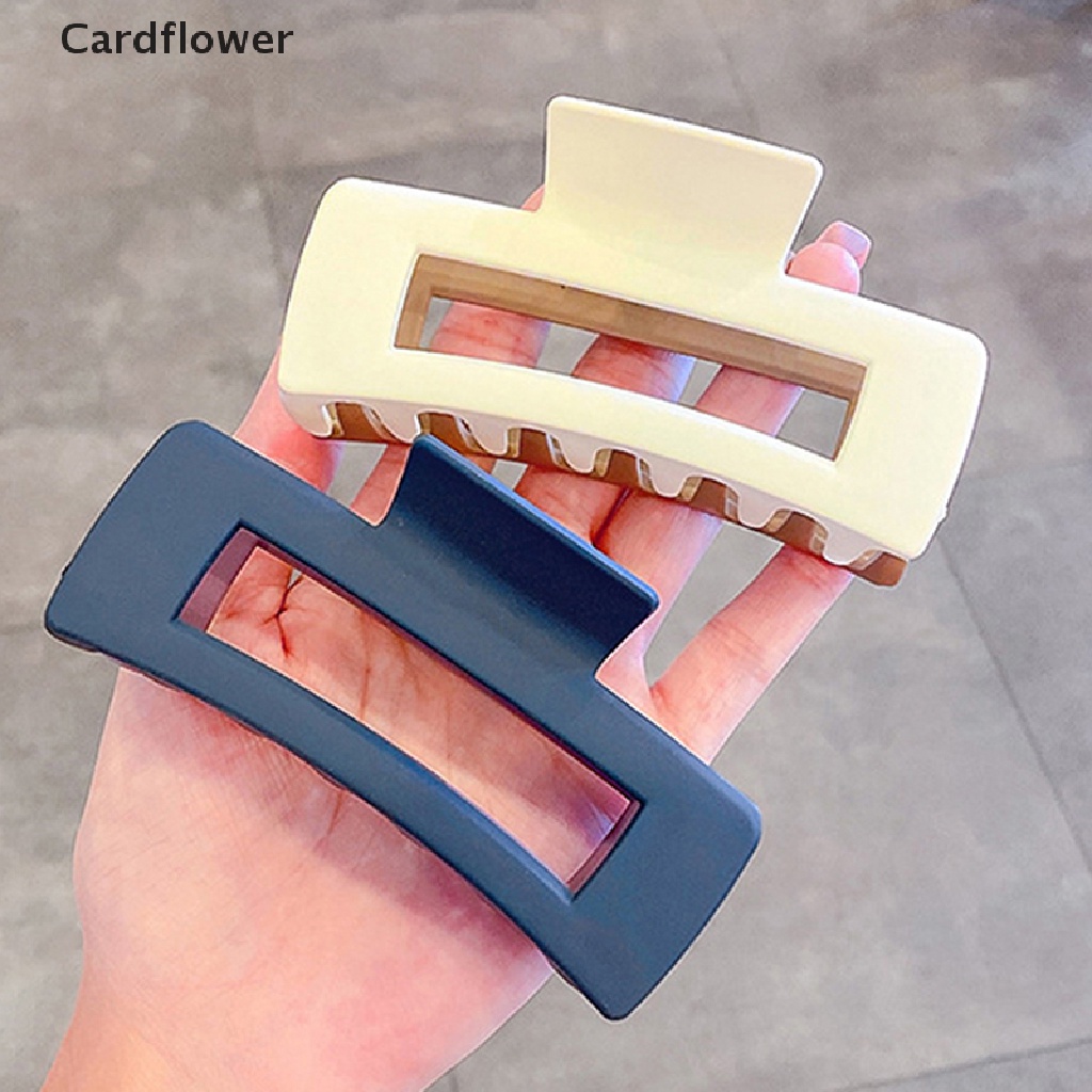&lt; Cardflower &gt; Kẹp Tóc Hai Tông Màu Hình Vuông Mới Bán Chạy