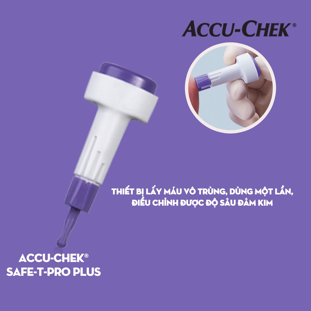 Kim bấm Accu-Chek an toàn, dễ sử dụng