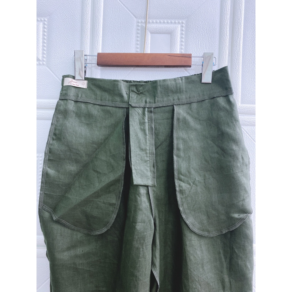 JUNE LINEN Q08 - Quần Baggy LINEN TƯNG PREMIUM Nhiều màu. BIGSIZE