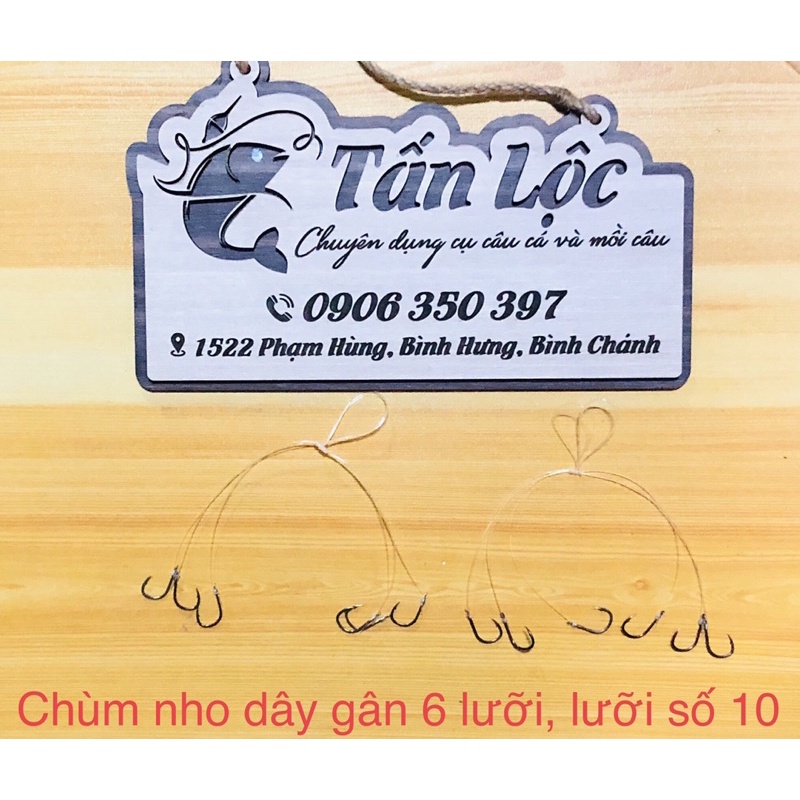 CHÙM NHO CÂU CÁ BUỘC SẴN
