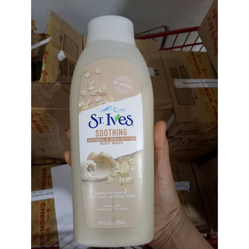Sữa Tắm St.Ives Hương Cam Chanh/muối biển/mơ/yến mạch &bơ Chai400/709ML