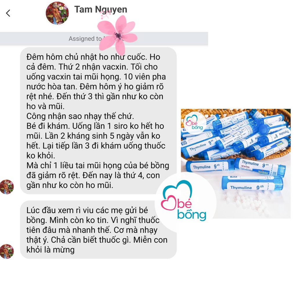 Viên uống tai mũi họng Boiron của Pháp