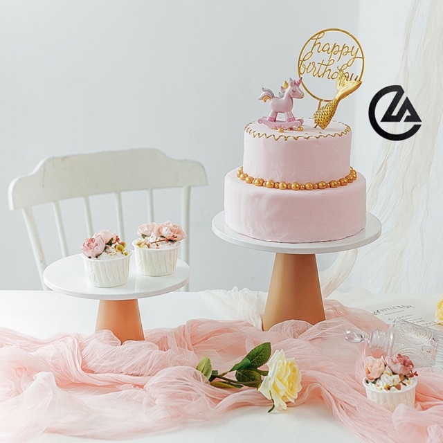 [Cake stand] - Kệ đựng bánh gato/cupcake trang trí tiệc, chụp ảnh sinh nhật, liên hoan, dã ngoại