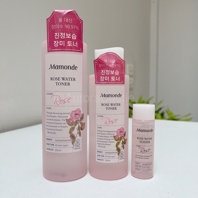 [Mã SKAMONTH4M giảm 10% đơn 250K] Toner Mamonde Rose Water