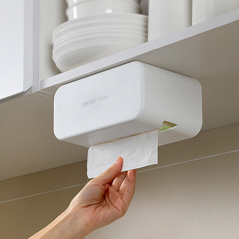 A-LIFE Hộp Đựng Khăn Giấy Gắn Tường Chống Nước Cho Nhà Tắm Giá Đỡ