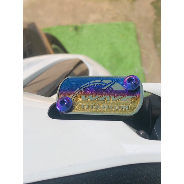 Tem Nắp Dầu Titan Dành Cho Wave, Tặng Kèm Sticker