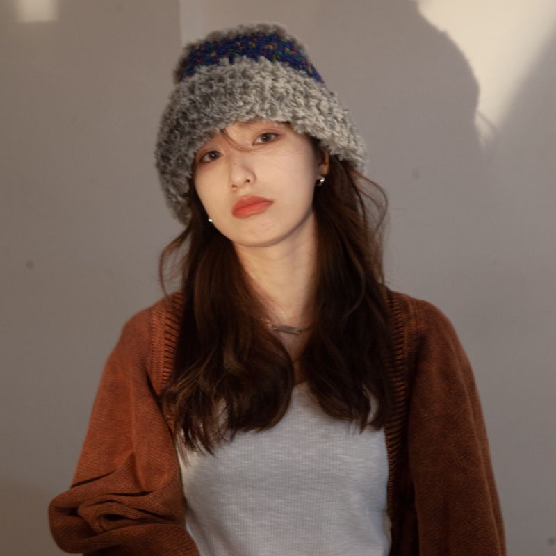 Mũ lông cừu dày dặn hàng thiết kế cao cấp