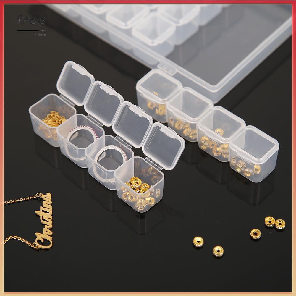 Hộp Nhựa 28 Ngăn Trong Suốt Đựng Phụ Kiện Trang Sức | BigBuy360 - bigbuy360.vn