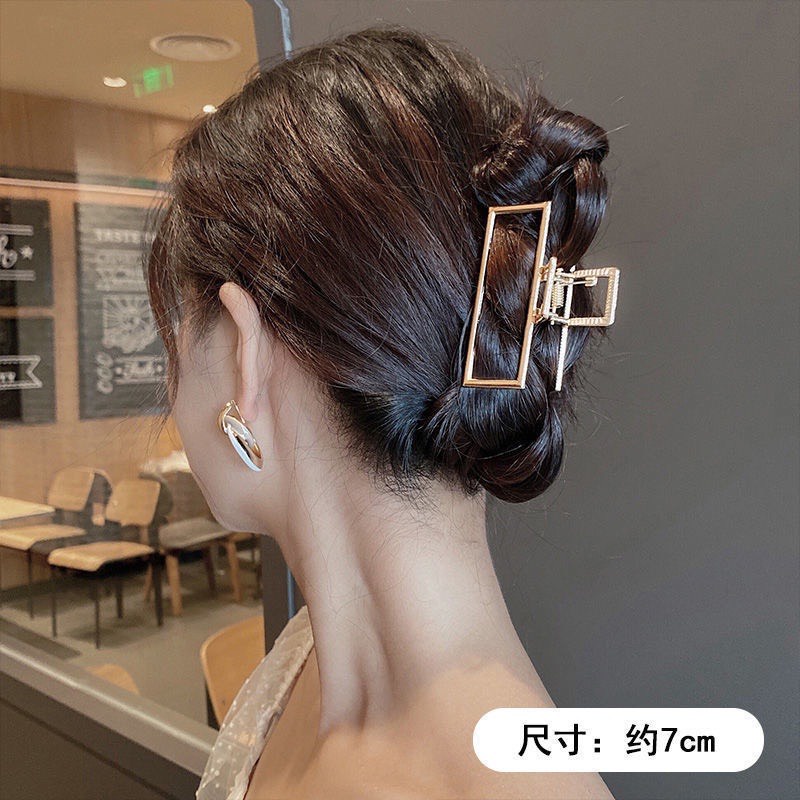 Kẹp Tóc Kim Loại Kiểu Càng Cua Sang Trọng Thanh Lịch Cho Phái Nữ