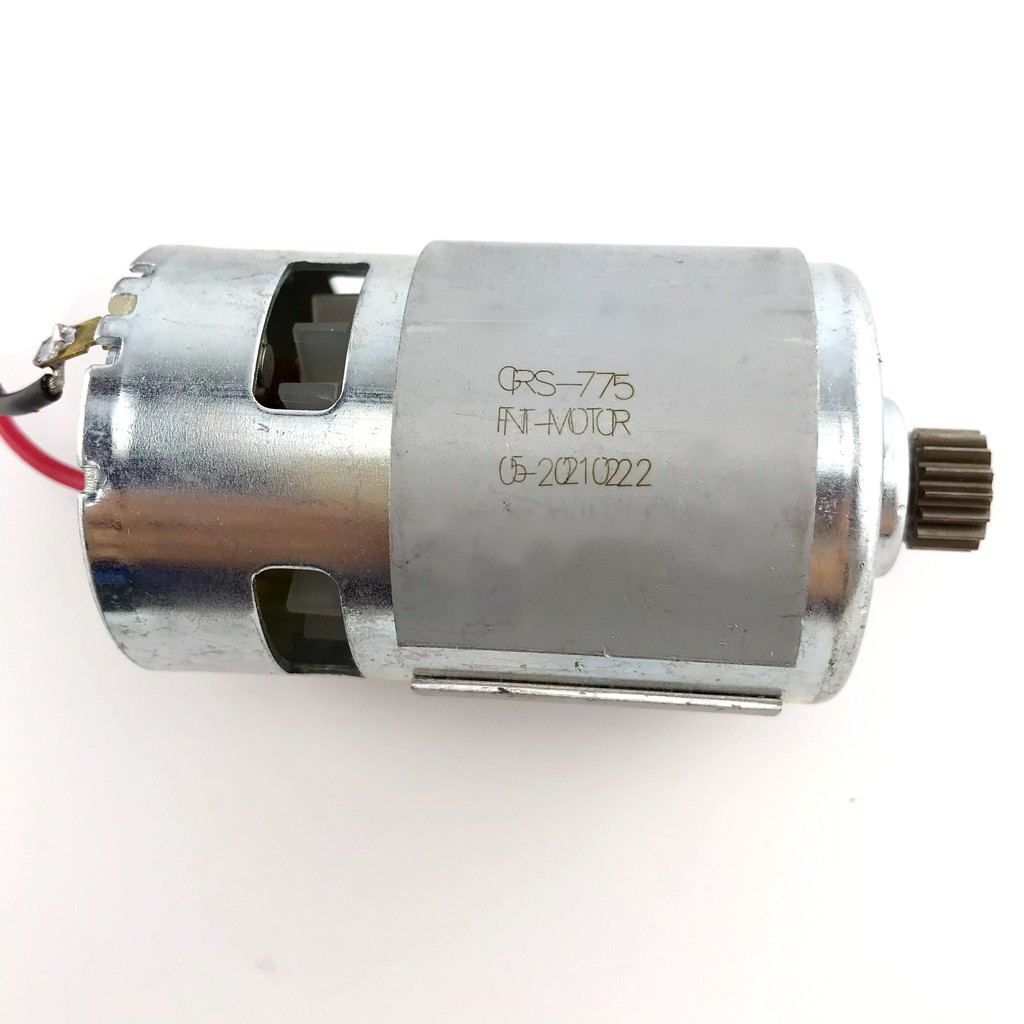 Motor 775 18v 16 răng kèm công tắc điều tốc và chân gài pin cho máy khoan 13mm chân Makita 18v