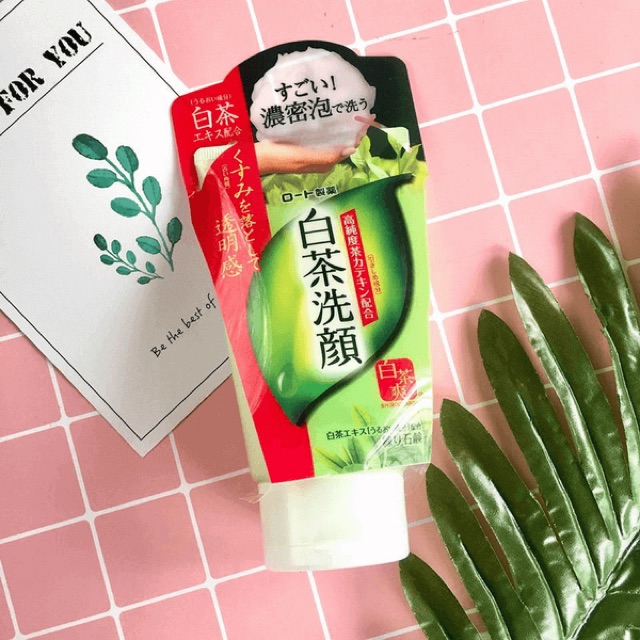 Sữa rửa mặt trà xanh Rohto Shirochasou green tea foam 120g