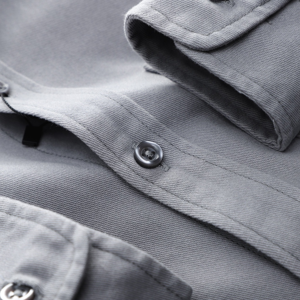 Sơ mi nam kaki dài tay HEBOZ, form slimfit mang phong cách trẻ trung năng động 5 màu - 00001129