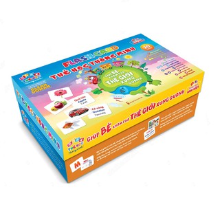 Hộp Flash card Theo PP Glenn Doman – Thẻ học thông minh (song ngữ) 19 chủ đề 300 thẻ