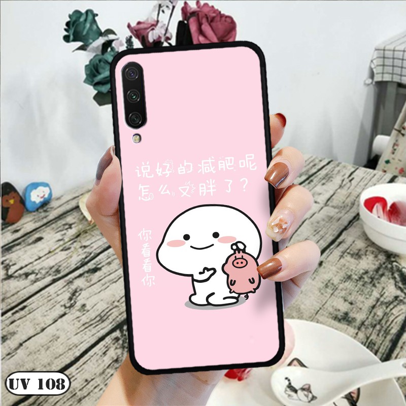 Ốp lưng điện thoại Xiaomi Mi A3 - lưng nhám viền dẻo