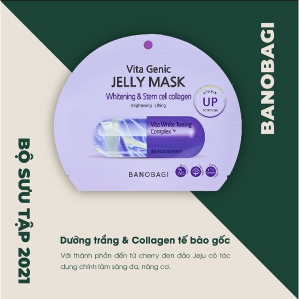 [Mã COSCOCOT3 -8% đơn 250K] Mặt Nạ Banobagi Vita Genic Jelly Mask (Mẫu 2021) 30g