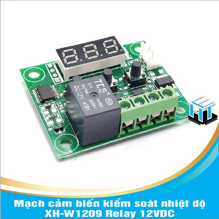 Mạch cảm biến kiểm soát nhiệt độ XH-W1209 Relay 12VDC