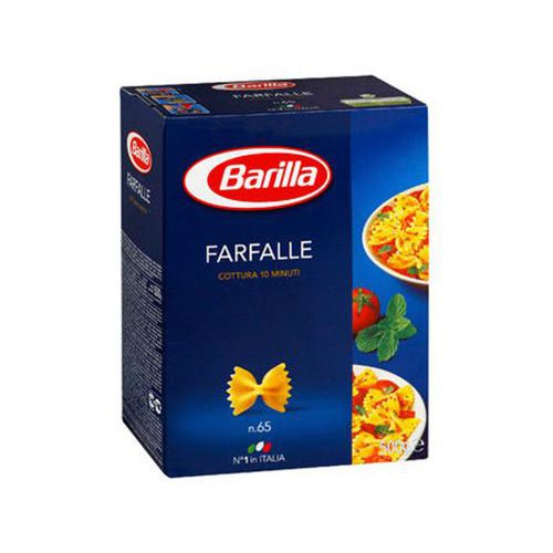 Mỳ nơ số 65 Barilla Farfalle – hộp 500gr
