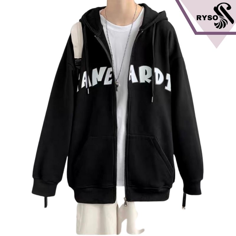 Áo Khóa Hoodie Nỉ RYSO Chất Nỉ Bông Dày Dặn Form Rộng