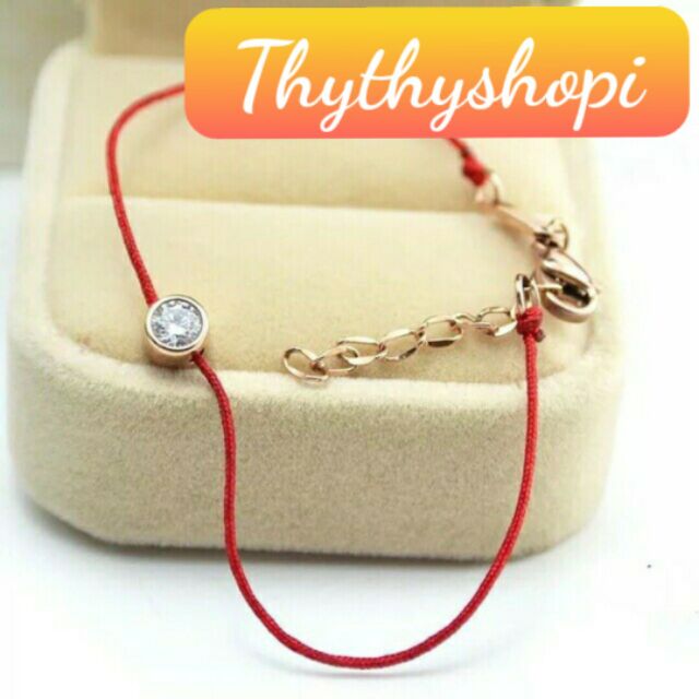 Vòng tay chỉ đỏ kim vàng titan [ Tặng hộp siêu xinh] - Thái lan [ Có trì chú] | BigBuy360 - bigbuy360.vn